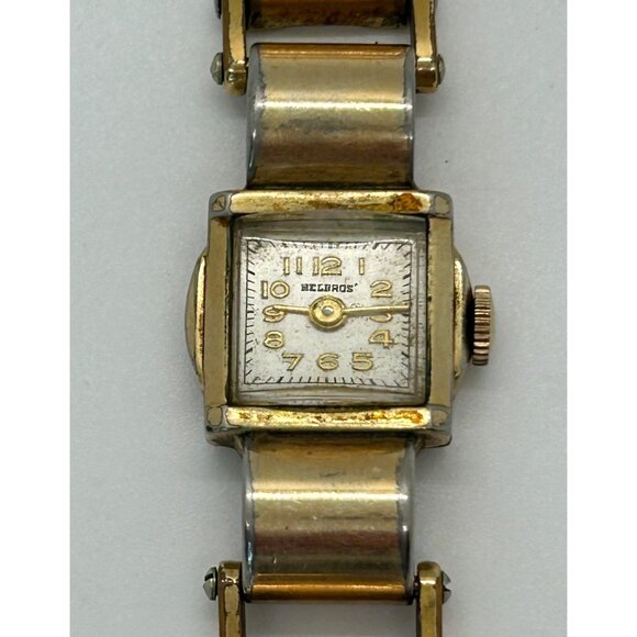 Helbros Jewelry - Vintage Helbros Womens 10K RGP Wristwatch 1/20 12K GF Band Non-Functioning